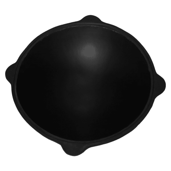 Казан узбекский с крышкой (8 литров с плоским дном)